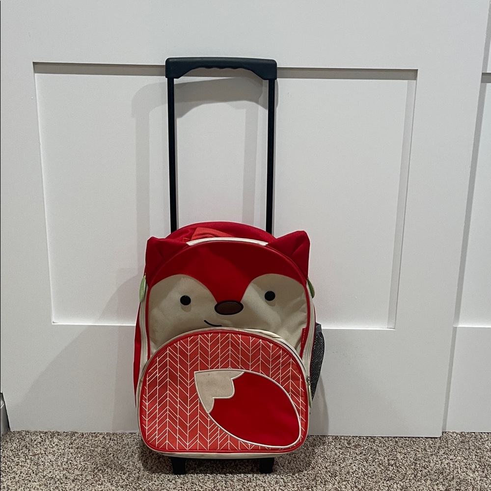 Skip Hop Red Fox Rolling Backpack